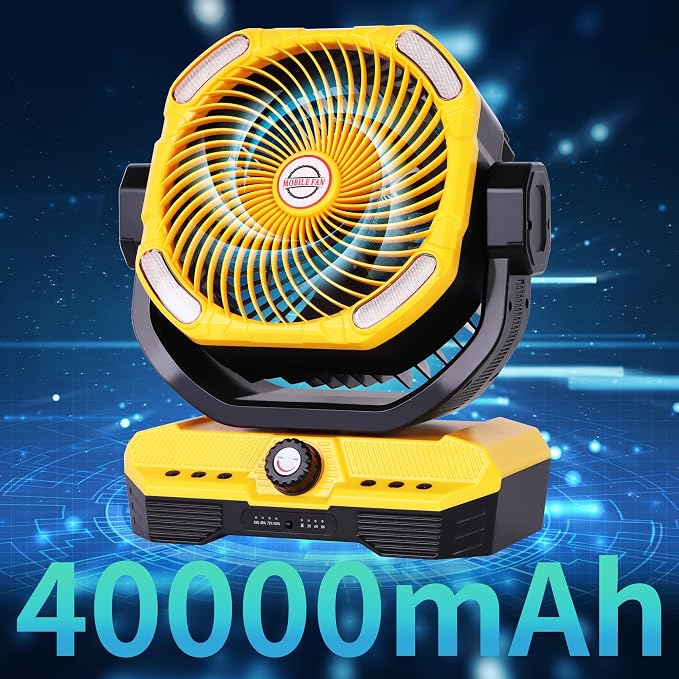 WESTTREE Battery Powered Fan Powerful Airflow Battery Operated Air Circulator - Image 3