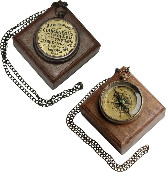Handmade Brass Antique Compass - Image 3