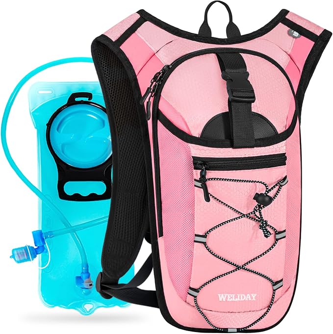 Hydration Backpack with Leak Proof Water Bladder, Lightweight Hydro Water by WELIDAY