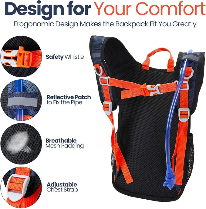 Shinylin 2 Pcs Kids Hydration Backpack - Image 3