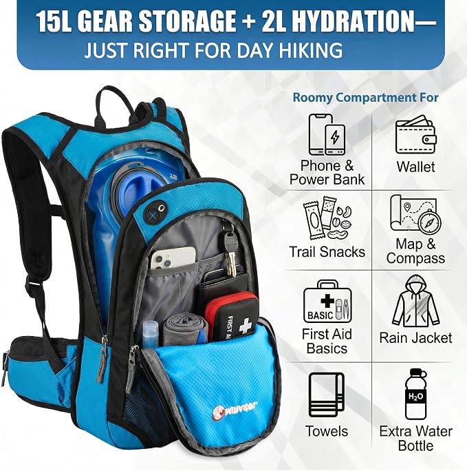 Miracol Hiking Hydration Backpack - Image 3