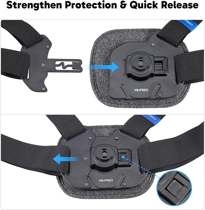 AKASO Quick Release Adjustable Chest Mount Harness Strap - Image 4
