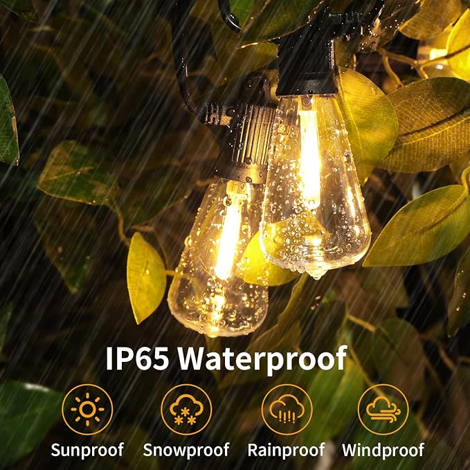 ZOTOYI Outdoor String Lights 150 FT, Waterproof IP65 Outdoor Lights - Image 6