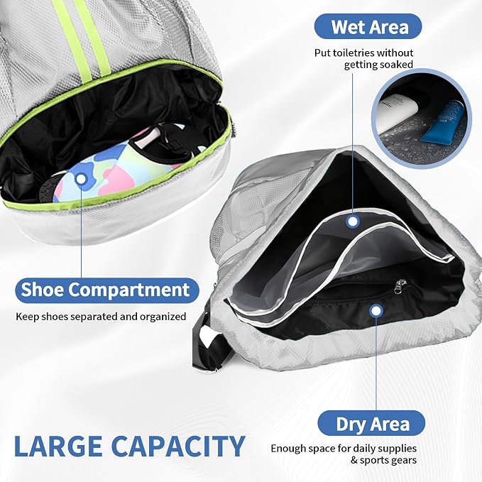 JELUTAR Drawstring Backpack Gym Bag - Image 5