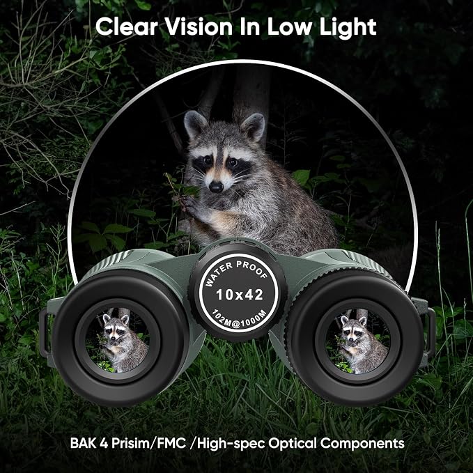 WOSPORTS 10x42 Binoculars for Adults - Image 8