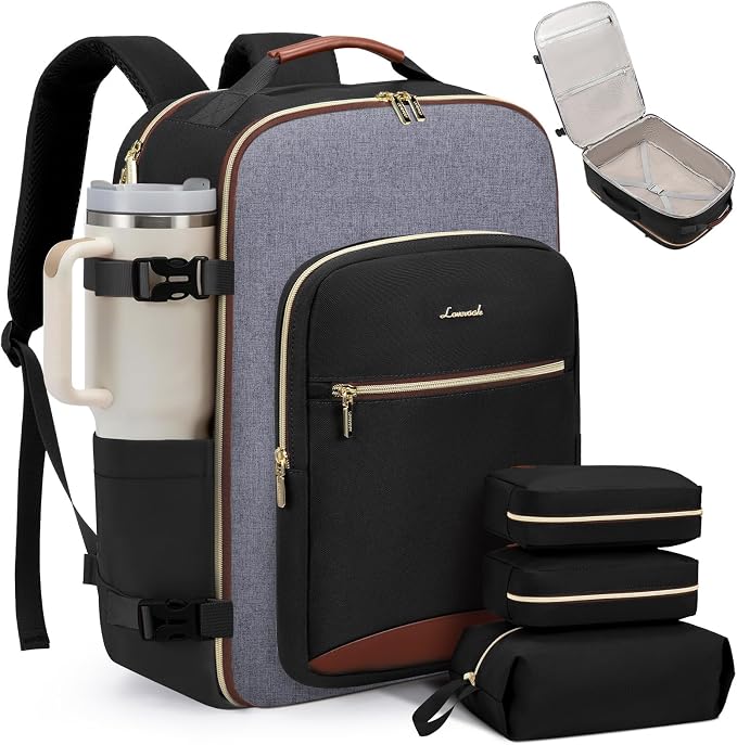 LOVEVOOK 40L Travel Backpack for Women & Men, Airline Approved Carry On Luggage by LOVEVOOK