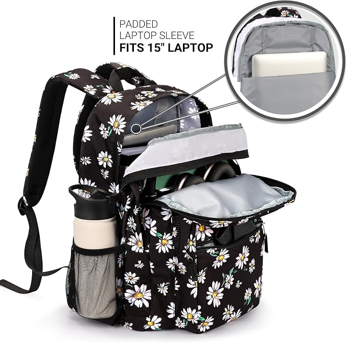 ZORFIN 26L Backpack for College, and Travel: Water Resistant Bookbag - Image 4