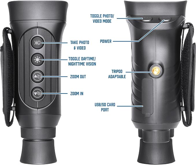 Barska NV-1 Digital Night Vision Monocular – Compact Infrared Scope - Image 3