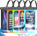 Famoby Up to 8.3" 5 Pack Multicolor Universal Waterproof Phone Pouch, Phone by Famoby