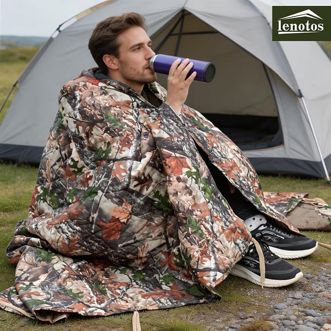 Lenotos Woobie Blanket, Thermal Insulated Military Poncho Liner, Water-Resistant - Image 7