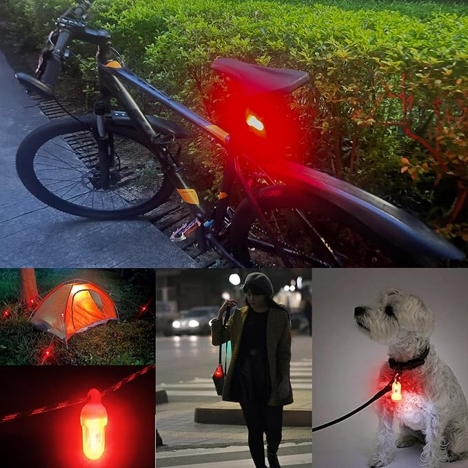 USB Mini LED Lantern, 2 Pack Waterproof EDC Keychain LED Flashlight - Image 8