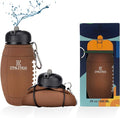 Clip-On Collapsible BPA-Free Silicone American Football Water Bottle by ETHLETICO