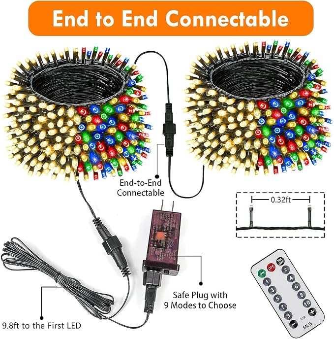 82FT 200 LED Color Changing Christmas String Lights - Image 6