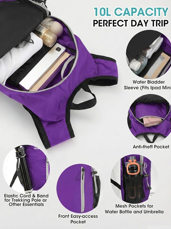 Foldable Small Hiking Backpack - Image 4