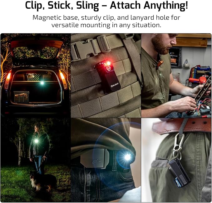 OLIGHT Oclip Pro EDC Flashlight Clip-on Light, Rechargeable 500 Lumens - Image 9