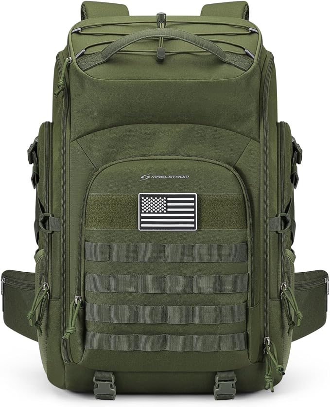 Maelstrom Tactical Backpack for Men, Water Resistant 40L Military Backpack by Maelstrom
