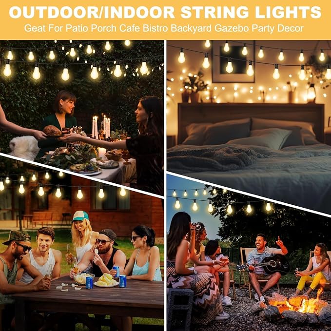 26FT Outdoor String Lights Waterproof - Image 6