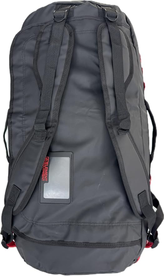 Element Equipment Trailhead Duffel Bag Shoulder Straps Waterproof Black/Red - Image 4