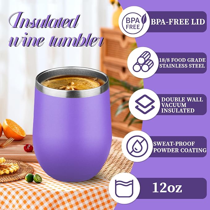 12oz Stemless Wine Tumbler - Image 5