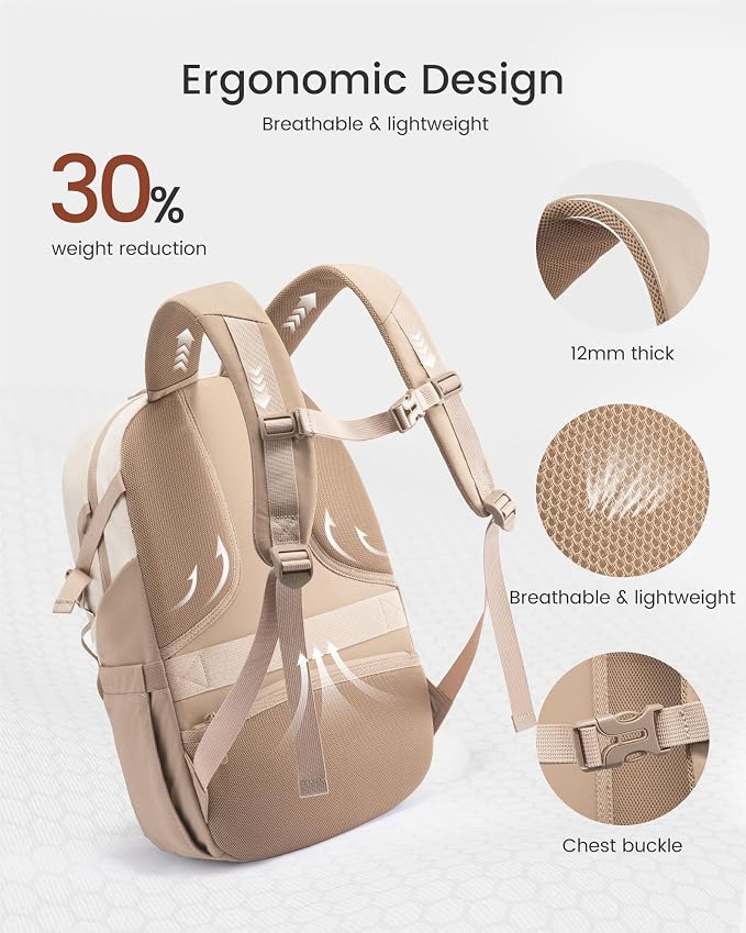 LOVEVOOK Small Travel Backpack for Women, Water-Resistant Hiking backpack - Image 3