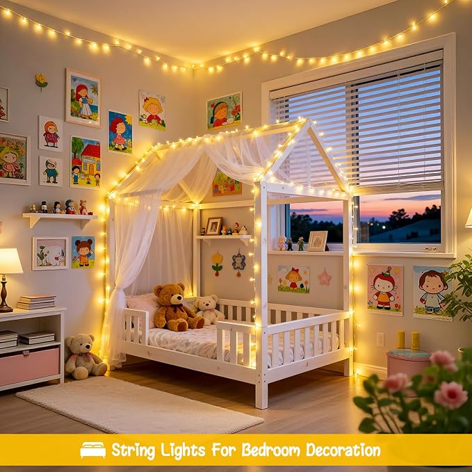 JMEXSUSS 2 Pack Battery Operated String Lights Outdoor Indoor, Total 66ft 200 - Image 5