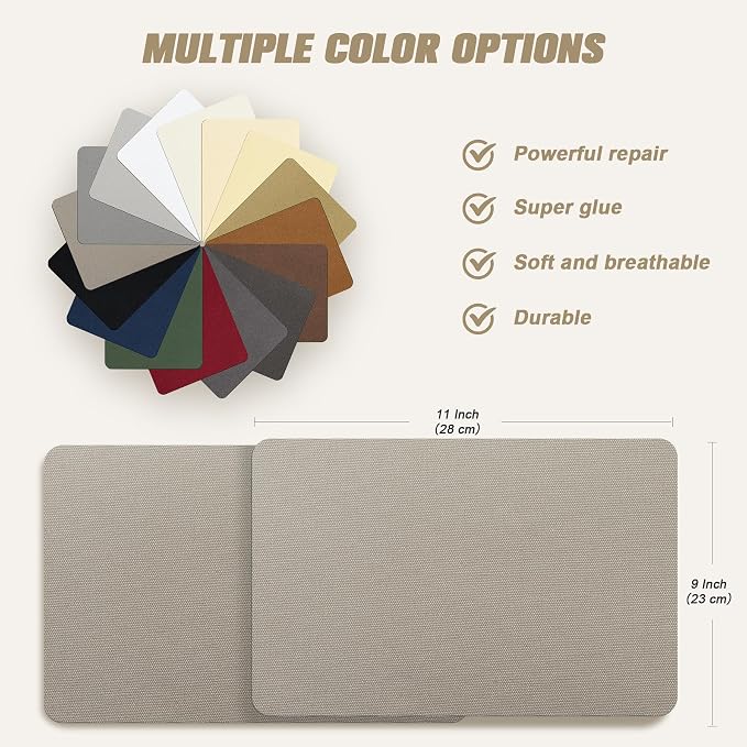 OAZ 2 Pieces 9 x 11 inch Canvas Repair Patches Canvas Fabric Patch - Image 3