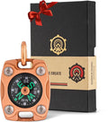 MecArmy Mini Titanium/Brass Compass, Waterproof IPX5 Pocket Compass by MecArmy
