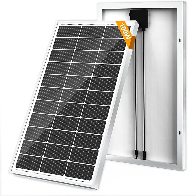 SOLPERK 100 Watt Solar Panel 12 Volt, 100W Solar Panel High-Efficiency by SOLPERK-WeNeverStop
