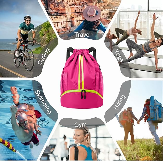 Hoedia Sports Drawstring Backpack - Image 8