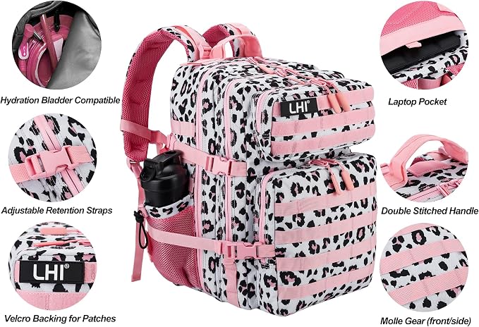 LHI Military Tactical Backpack for Men and Women 45L Army 3 Days Assault Pack - Image 5