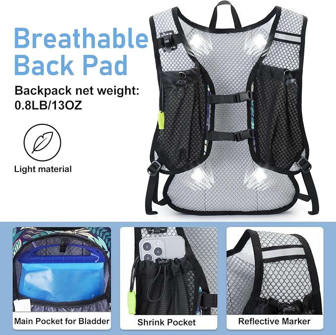 Lightweight Hydration Backpack, Running Backpack - Image 3