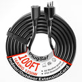 PlugSaf 16 Gauge 100 FT Extension Cord Outdoor Waterproof, 16/3 SJTW Cold by PlugSaf