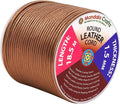 Mandala Crafts Round Genuine Bronze Leather Cord by MandalaCrafts