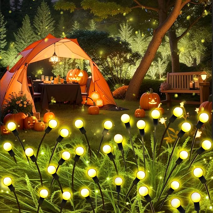 Solar Garden Lights Outdoor, 6 Pack 48 LED Solar Firefly Lights Waterproof - Image 6
