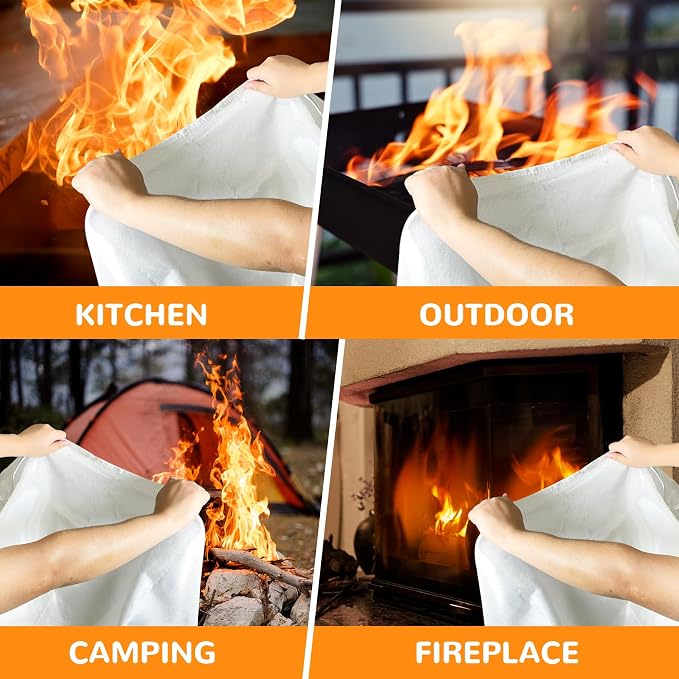 TYLIN Emergency Fire Blanket for Home & Kitchen 40” x 40” - Image 4