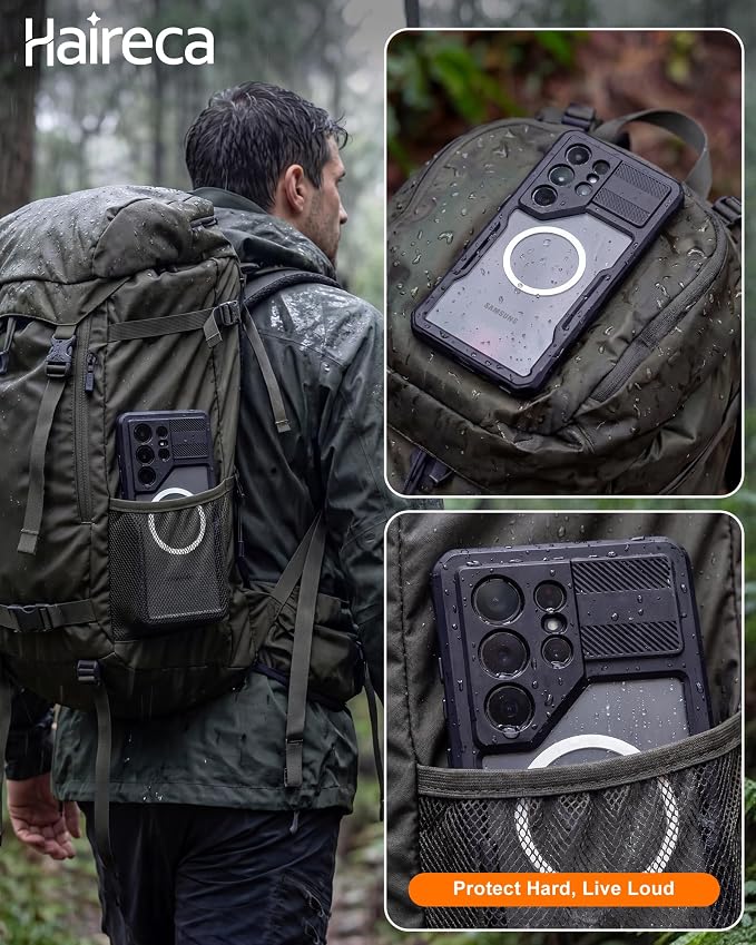 for Samsung Galaxy S26+ Plus Waterproof Case, Magnetic Heavy Duty Military - Image 6