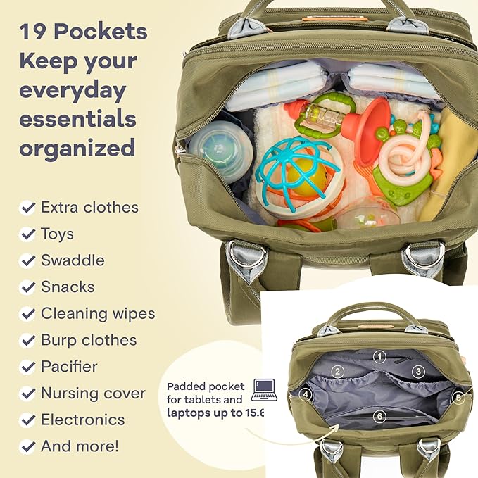 RUVALINO Diaper Bag Backpack - Image 4