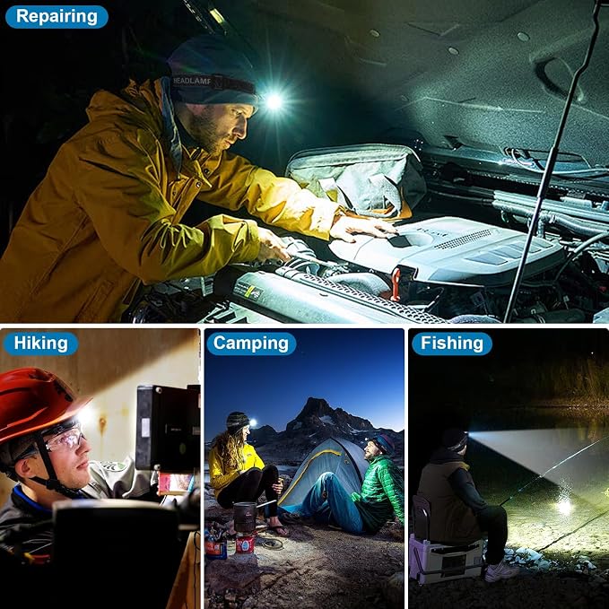 Kmivo 2-Pack Rechargeable LED Headlamps - Image 8