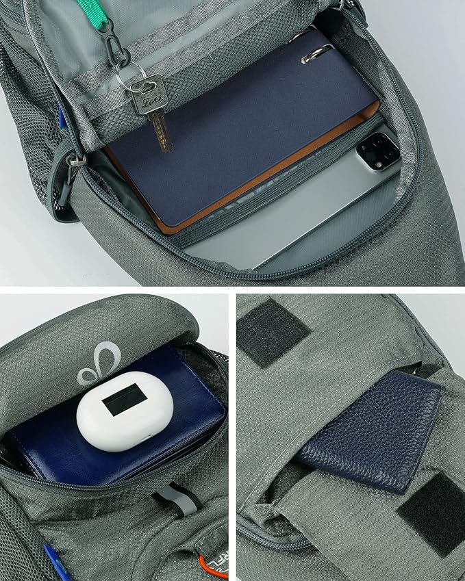 WATERFLY Packable Small Crossbody Sling Backpack Shoulder Chest Bag Daypack - Image 5