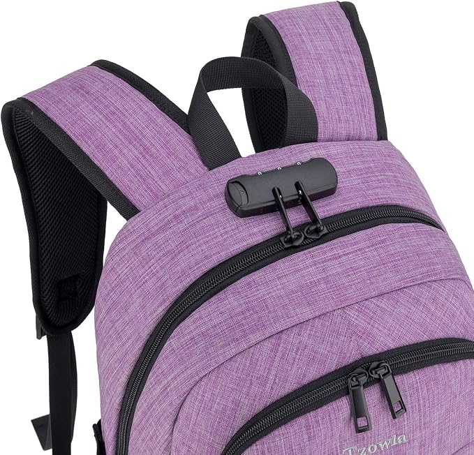 Tzowla Travel Laptop Backpack Water Resistant Anti-Theft Bag - Image 4
