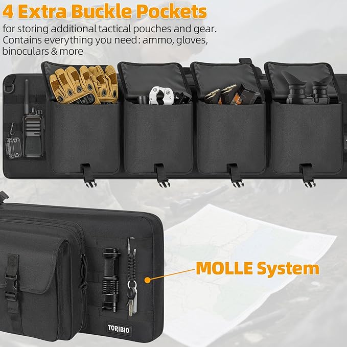 TORIBIO Double Rifle Case Soft Bag 32" 34" 36" 42" 46" 48'' 51“ 55” Gun Case - Image 5