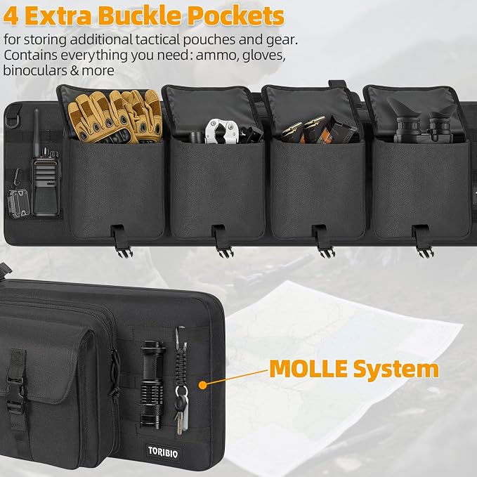 TORIBIO Double Rifle Case Soft Bag 32" 34" 36" 42" 46" 48'' 51“ 55” Gun Case - Image 5