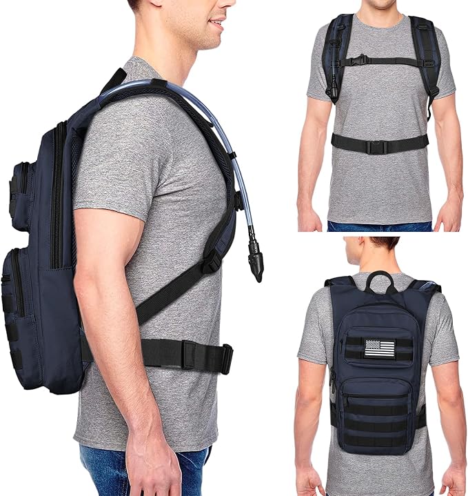 NOOLA Hydration Backpack with 3L TPU Water Bladder, Tactical Molle Water - Image 6