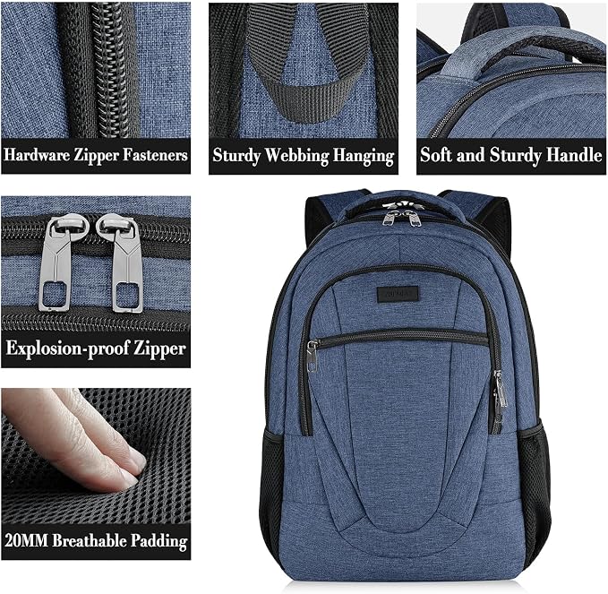 BIKROD Backpack for Woman and Men, Travel Laptop Backpack, Waterproof College - Image 2