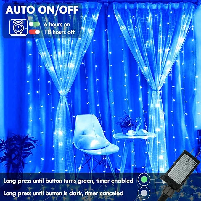 88FT 240LED Extra-Long Connectable String Lights Indoor Outdoor Clear Wire - Image 5
