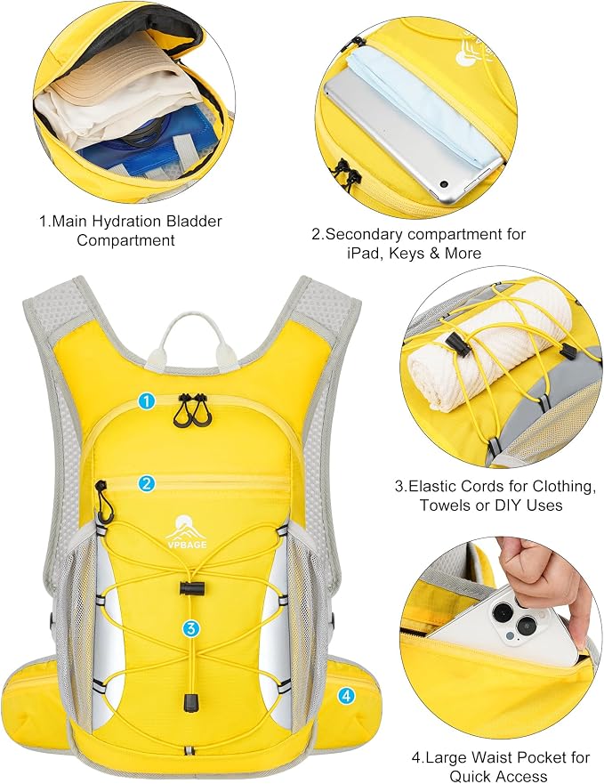 Hydration Backpack with 2L Water Bladder - Image 3