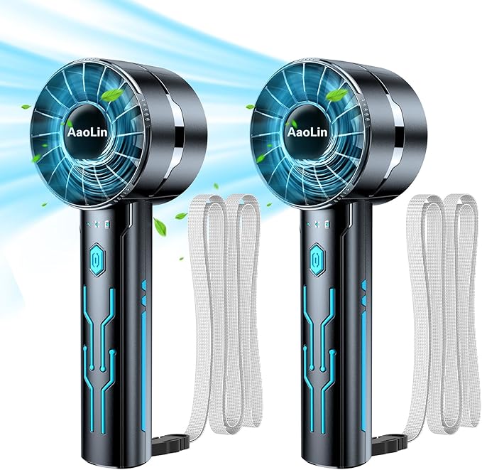 AaoLin 2pcs Portable Handheld Turbo Fan by AaoLin
