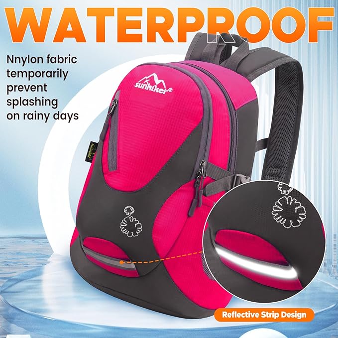sunhiker Small Hiking Backpack Women Men 20L Lightweight Travel Backpack - Image 3