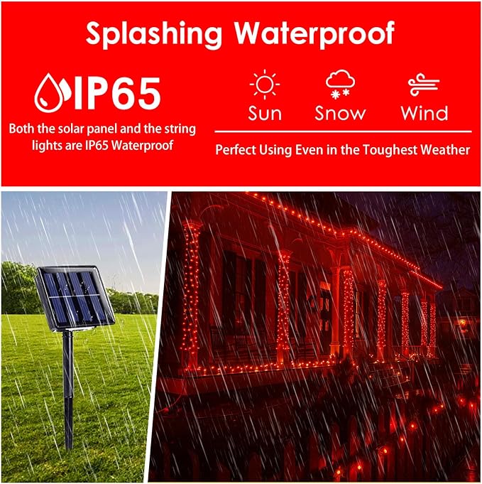 bhclight Solar String Lights Outdoor - Image 3