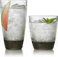Libbey Classic Rocks and Tumbler Glass Cups Set, Elegant Mixed Drink Glasses Set by Libbey
